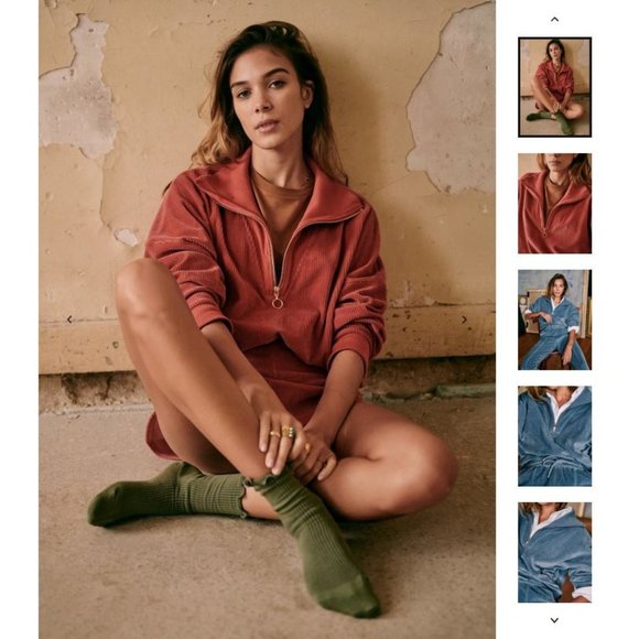 Sezane corduroy set XS pink - Picture 10 of 13